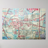 Easton, MD Vintag Map Poster (Vorne)