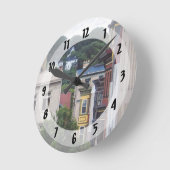 Easton PA - Ansicht aus Fenster Runde Wanduhr (Winkel)