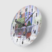 Easton PA - Außensitze Runde Wanduhr (Winkel)