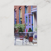 Easton PA - Außensitze Visitenkarte (Rückseite)