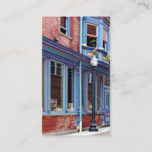 Easton PA - Straße mit offener Tür Visitenkarte (Rückseite)