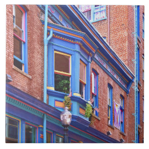 Easton PA - Street with Bay Window Fliese