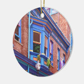 Easton PA - Street with Bay Window Keramik Ornament (Links)