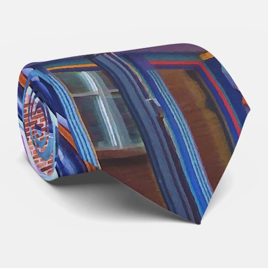 Easton PA - Street with Bay Window Krawatte (Gerollt)