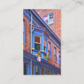 Easton PA - Street with Bay Window Visitenkarte (Rückseite)