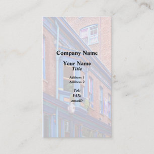 Easton PA - Street with Bay Window Visitenkarte