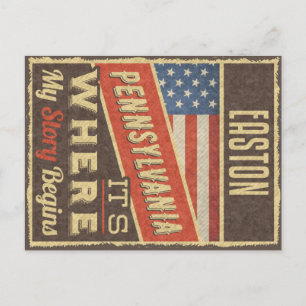 Easton Pennsylvania Postkarte