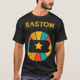 Easton Pennsylvania Vintag Auseinandergelegtes Sou T-Shirt