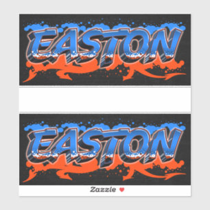 Easton Vorname Name Graffiti Aufkleber Sticker
