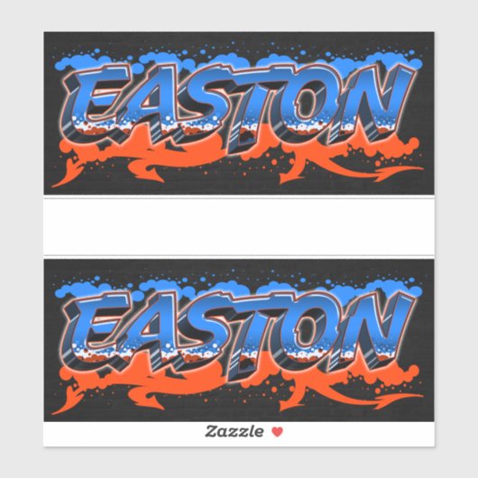 Easton Vorname Name Graffiti Aufkleber Sticker (Blatt)