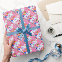 Eastr Häschen und Eimuster-Packpapier