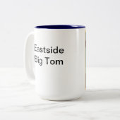 Eastside große Tom-Kaffee-Tasse Zweifarbige Tasse (Vorderseite Links)