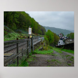 Eastwood Eisenbahnstationsruine Poster