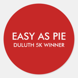 Easy As Pie Runder Aufkleber