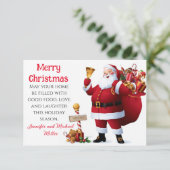 Easy Beef Stroganoff Rezept Sharing Weihnachtskart (Stehend Vorderseite)