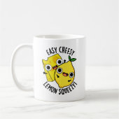 Easy Cheesy Lemon Squeezy Funny Food Puff Kaffeetasse (Links)