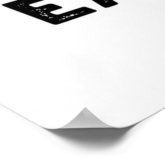 Easy Comma Easy Go Funny Punctuation Pub Poster (Ecke)