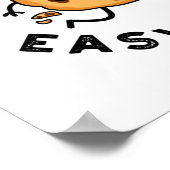 Easy Crumb Easy Dough Funny Baking Pub Poster (Ecke)