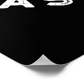 Easy Crumb Easy Dough Funny Cookie Pub Dark BG Poster (Ecke)