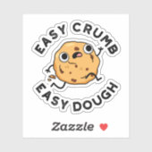 Easy Crumb Easy Dough Funny Cookie Puff Aufkleber (Blatt)