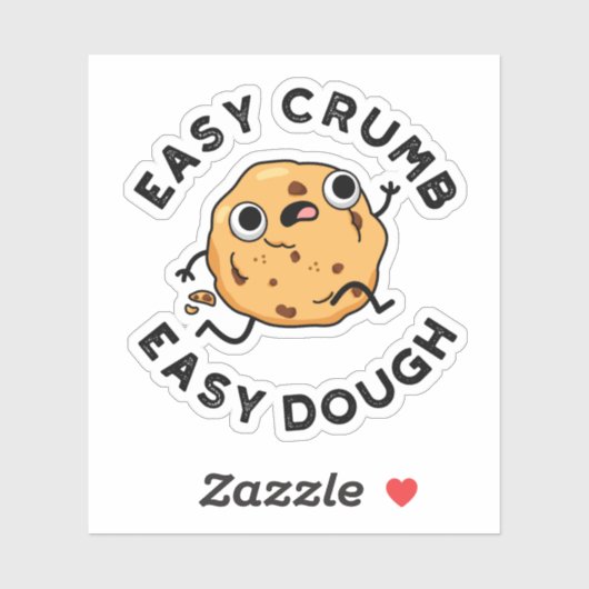 Easy Crumb Easy Dough Funny Cookie Puff Aufkleber (Blatt)
