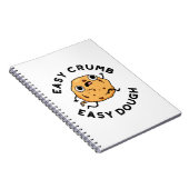 Easy Crumb Easy Dough Funny Cookie Puff Notizblock (Rechte Seite)