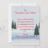 Easy Custom Funny Pomsky Dog Christmas Card Ankündigung (Rückseite)