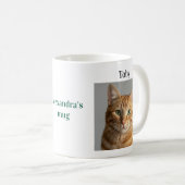 Easy Customization Pet Photo Name Pet Lover gift Kaffeetasse (VorderseiteRechts)