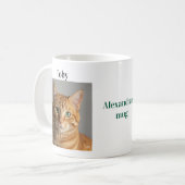Easy Customization Pet Photo Name Pet Lover gift Kaffeetasse (Vorderseite Links)
