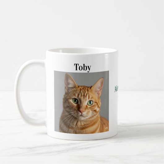 Easy Customization Pet Photo Name Pet Lover gift Kaffeetasse (Links)