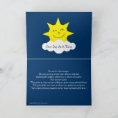 Easy Does It blue turtle recovery card Karte (Innenseite)