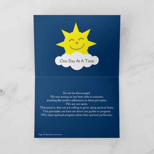 Easy Does It blue turtle recovery card Karte (Innenseite)