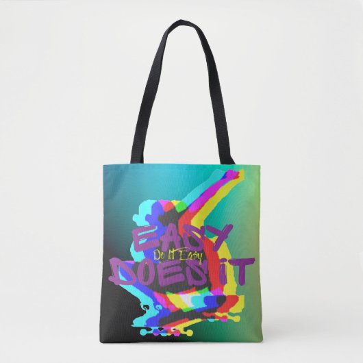 Easy Does It Easy Skateboard Grafik Tasche (Vorderseite)