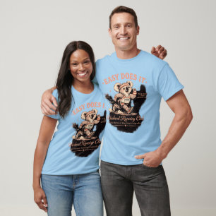 Easy Does It Wochenend-Laufclub Retro-Koala-T-Shir T-Shirt