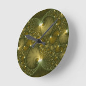 Easy Gro Fractals Runde Wanduhr (Winkel)