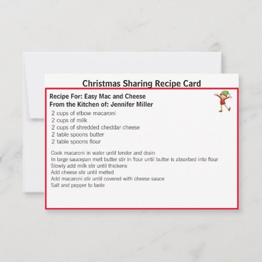 Easy Mac und Käse Rezept Weihnachten teilen (Rückseite)