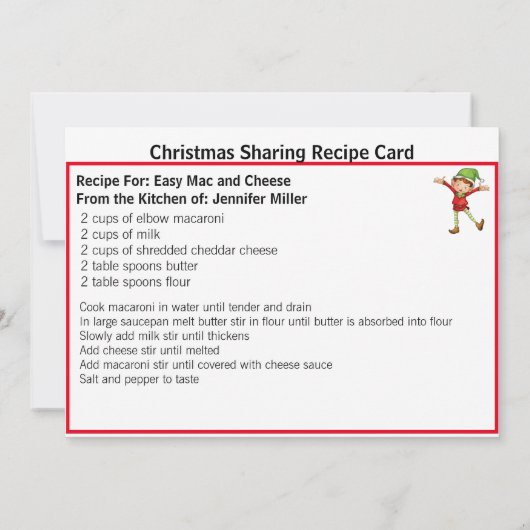 Easy Mac und Käse Rezept Weihnachten teilen (Rückseite)