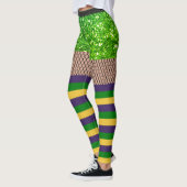 Easy Mardi Gras Costume Fishnet Glitzer Leggings (Links)