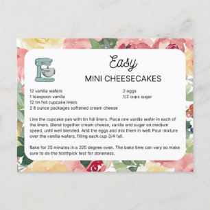 Easy Mini Cheesecake Postkarte