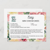 Easy Mini Cheesecake Postkarte (Vorne/Hinten)