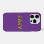 EASY Neon-Pixel-Art-iPhone-Hülle - Lila 3D Gaming iPhone Hülle (Rückseite (Horizontal))