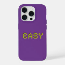 EASY Neon-Pixel-Art-iPhone-Hülle - Lila 3D Gaming