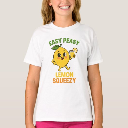 Easy Peasy Lemon Shirt Lemon Squeezy T-Shirt (Vorderseite)