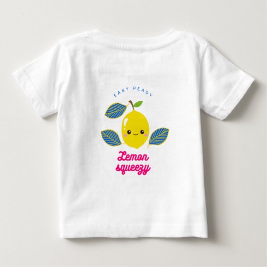 Easy peasy Lemon Squeeze Baby T-shirt (Rückseite)
