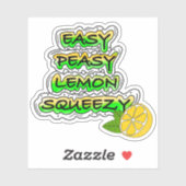 Easy Peasy Lemon Squeezy Aufkleber (Blatt)