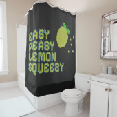 Easy Peasy Lemon Squeezy Duschvorhang - Schwarz (Beispiel)