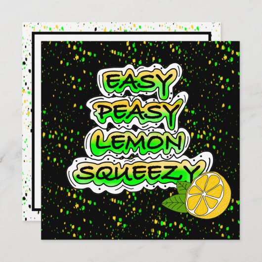 Easy Peasy Lemon Squeezy | Förderung (Vorne/Hinten)