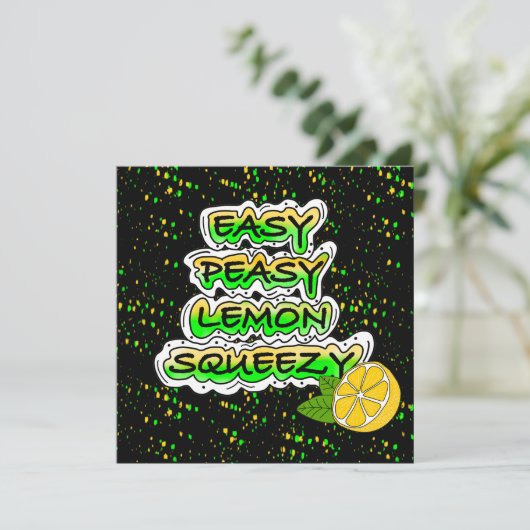 Easy Peasy Lemon Squeezy | Förderung (Stehend Vorderseite)