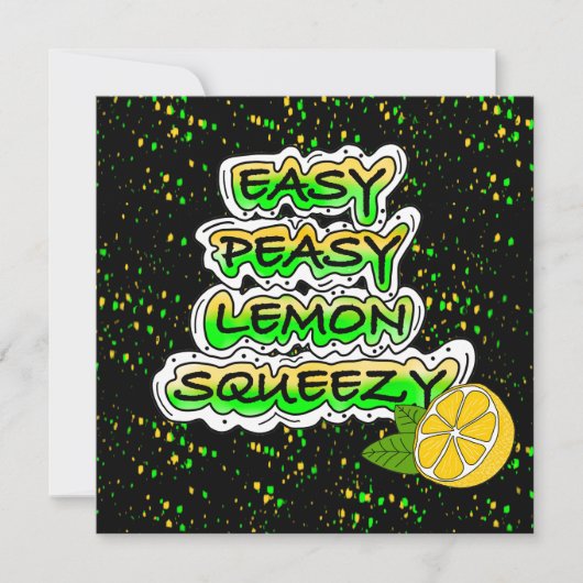 Easy Peasy Lemon Squeezy | Förderung (Vorderseite)