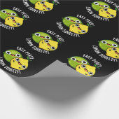 Easy Peasy Lemon Squeezy Funny Frucht Pun Dark BG Geschenkpapier (Ecke)